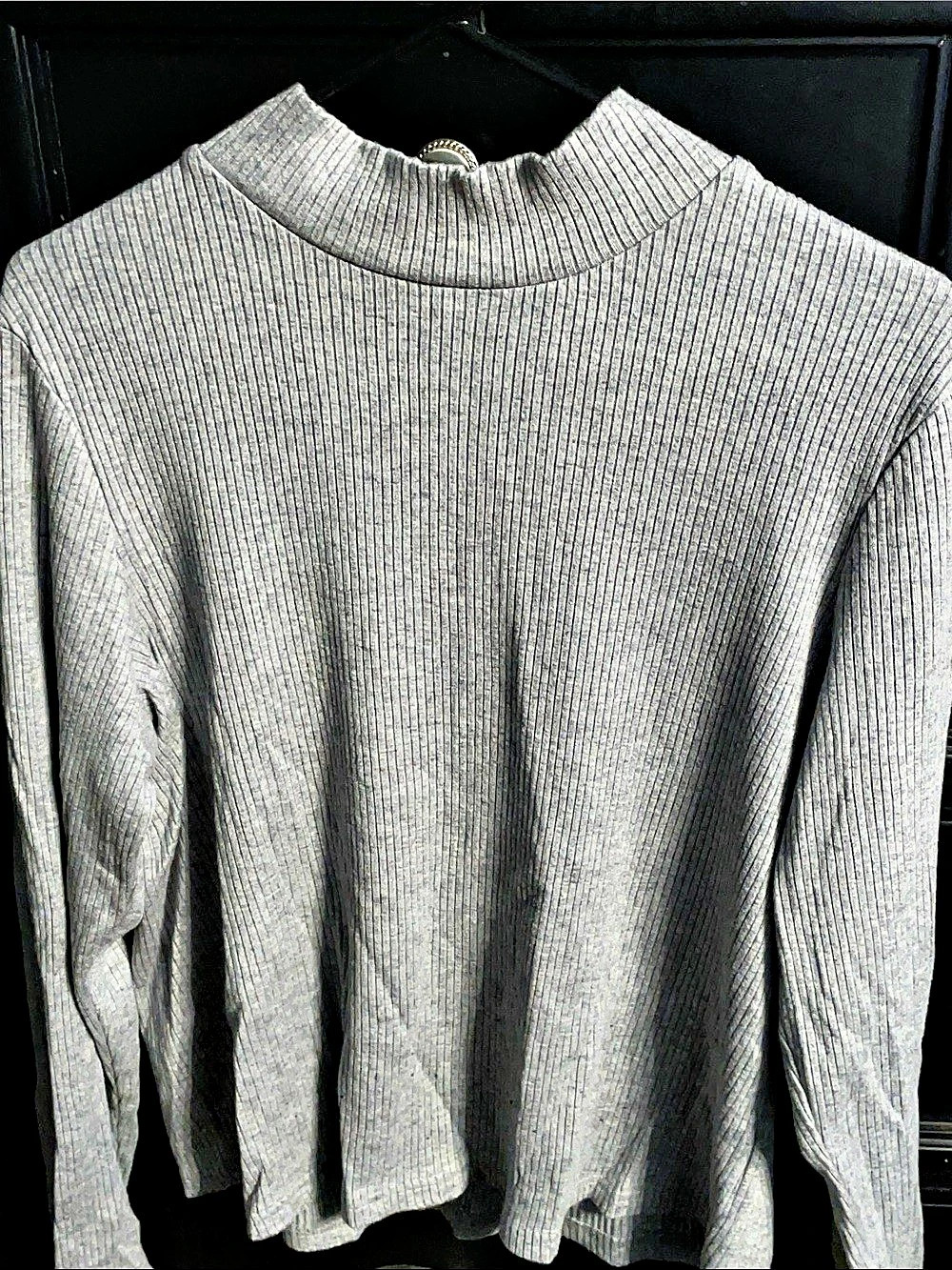 Time and Tru Ribbed Turtleneck Sweater Size XXL (20) Gray